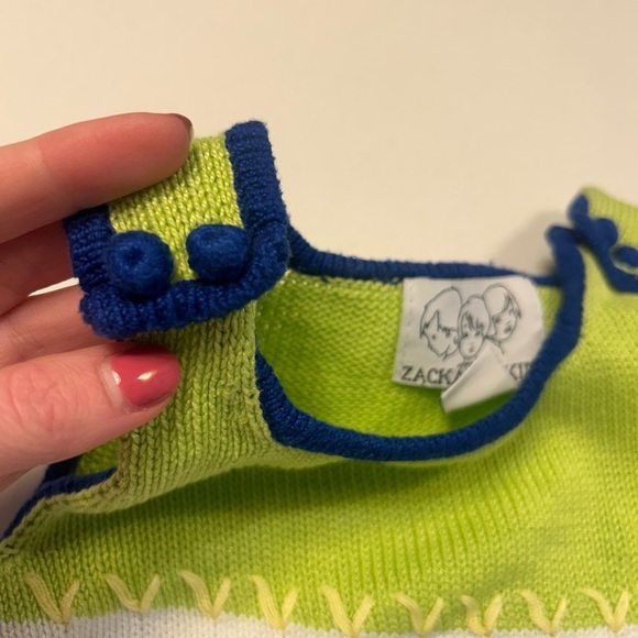 Zackali 4 Kids Blue and Green Car outfit! Size 12 month. Excellent condition - Picture 4 of 5